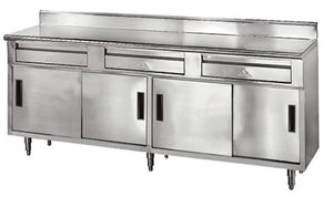 Gabinete de almacenamiento de acero inoxidable 120 x 30 pulg