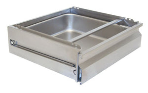 Cajón insertable de acero inoxidable 20 x 20 pulg