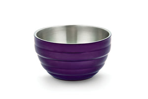 Bowl de servicio de doble pared 1.7 qt redondo color morado