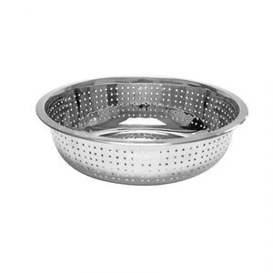 Colador chino de acero inoxidable 11" con perforaciones de 2.0 mm