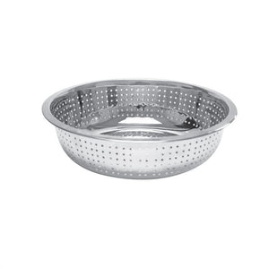 Colador chino de acero inoxidable 13" con perforaciones de 4.5 mm