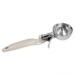 Porcionador de palanca tipo disher 3 1/4 OZ No. 10 color marfil con mango ergonómico