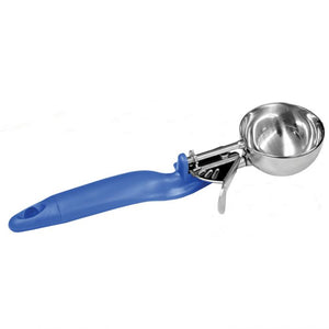 Cuchara porcionadora con palanca 2 OZ #16 azul mango ergonómico