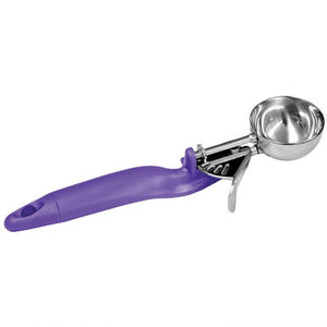 Porcionador de palanca tipo disher 3/4 OZ No. 40 color orquídea con mango ergonómico