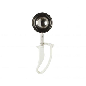 Porcionador tipo disher 5 1/3 OZ No. 6 color blanco con mango easy grip