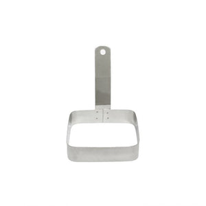 Aro para huevo cuadrado de acero inoxidable 4" x 4"