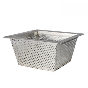 Colador de acero inoxidable para drenaje de piso 10" x 10" x 5"