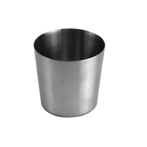 Vaso para papas fritas de acero inoxidable acabado satinado 13 OZ