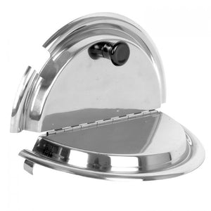 Tapa dividida de acero inoxidable 25 cm para inserto 7 qt
