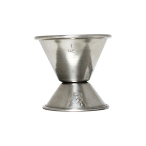 Jigger doble de acero inoxidable 1/2 oz y 1 oz