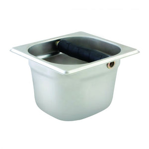 Knock box de acero inoxidable 4" de profundidad, 0.6 mm