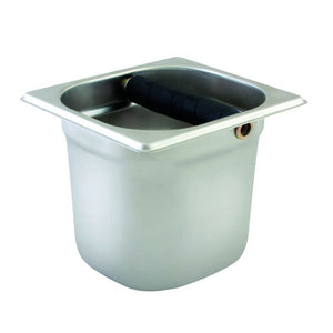 Knock box de acero inoxidable 6" de profundidad, 0.6 mm