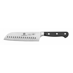 Cuchillo Santoku con hoja de 7", alveolado, acero alemán forjado, NSF