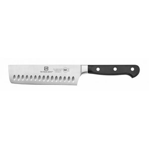 Cuchillo Nakiri con hoja de 7", alveolado, acero alemán forjado, NSF