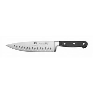Cuchillo chef con hoja de 8", alveolado, acero alemán forjado, NSF
