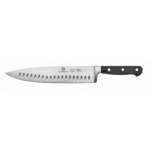 Cuchillo chef con hoja de 10", alveolado, acero alemán forjado, NSF