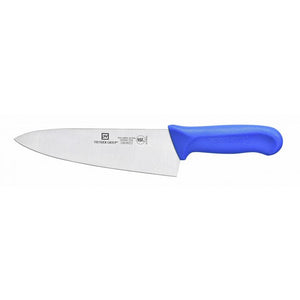 Cuchillo chef con hoja de 8", mango de polipropileno azul, acero alemán, NSF