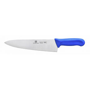 Cuchillo chef con hoja de 10", mango de polipropileno azul, acero alemán, NSF