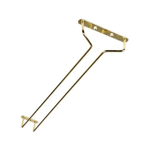 Colgador de copas de alambre 16" acabado latón
