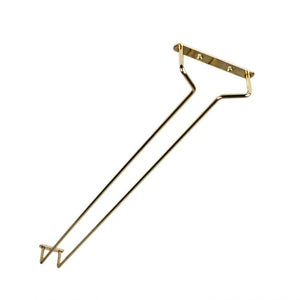Colgador de copas de alambre 24" acabado latón