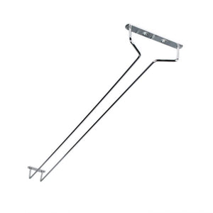 Colgador de copas de alambre 24" cromado