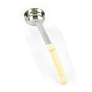 Cucharón porcionador de dos piezas con mango plástico 3 OZ color marfil