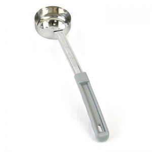 Cucharón porcionador perforado de dos piezas con mango plástico 4 OZ color gris