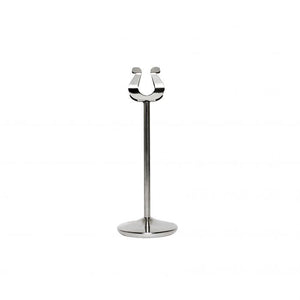 Porta tarjeta de mesa 8" con base pesada de acero inoxidable
