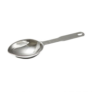 Cucharón medidor ovalado de acero inoxidable 1/3 taza 80 ml 8-3/4"