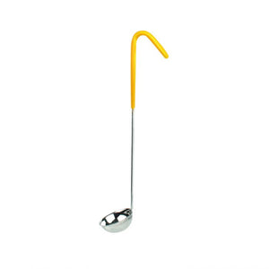 Cucharón de una pieza con mango codificado por color de acero inoxidable 1 OZ color amarillo