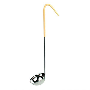 Cucharón de una pieza con mango codificado por color 3 OZ color marfil de acero inoxidable