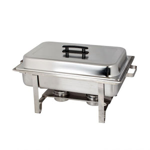 Chafer entero soldado de acero inoxidable 8 qt