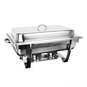 Chafer entero apilable de acero inoxidable 8 qt