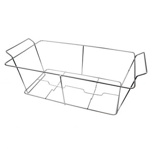 Soporte de alambre cromado para chafer 22-3/4" x 12-1/4" x 9"