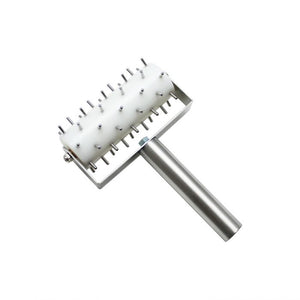 Rodillo perforador para masa con mango de acero inoxidable y pin 3/8"