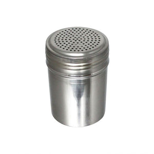 Espolvoreador de acero inoxidable 10 oz sin asa
