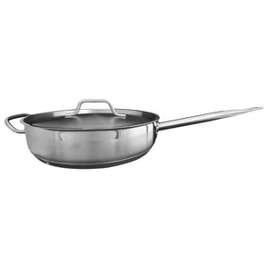 Sartén para saltear de acero inoxidable 5 qt con tapa