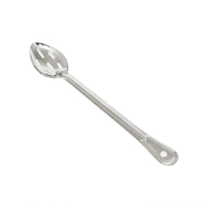 Cuchara para bañar ranurada de acero inoxidable 15"