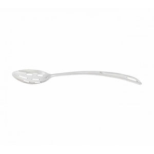 Cuchara curva para servicio ranurada de acero inoxidable 9"