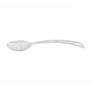 Cuchara curva para servicio perforada de acero inoxidable 9"