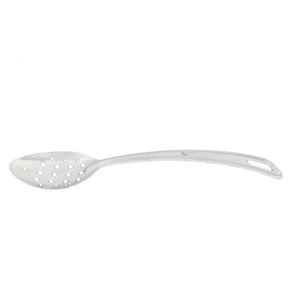 Cuchara para bañar perforada curva de acero inoxidable 10-1/2" uso pesado