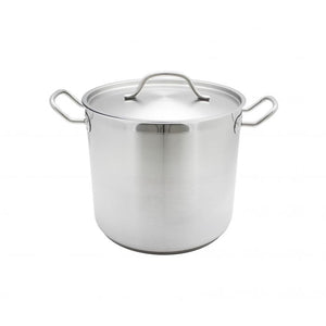 Olla de acero inoxidable 18/8 32 qt con tapa