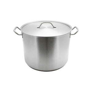 Olla de acero inoxidable 18/8 80 qt con tapa