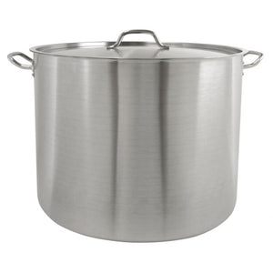 Olla de acero inoxidable 80 qt uso pesado con tapa