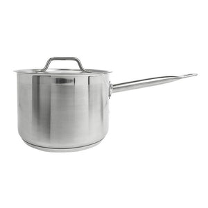 Cazo cónico de acero inoxidable 4-1/2 qt con tapa