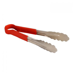 Pinza de acero inoxidable 10" color rojo