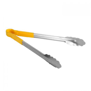 Pinza de acero inoxidable 12" color amarillo