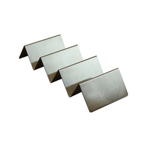 Soporte para tacos de acero inoxidable 3-4 compartimentos