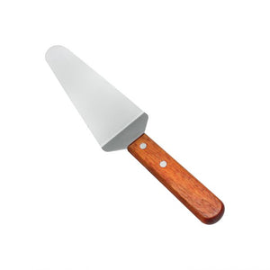 Servidor para pizza acero inoxidable con mango de madera 2-1/2" x 5"