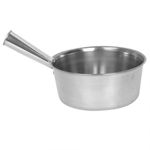 Cucharón para agua de acero inoxidable grande